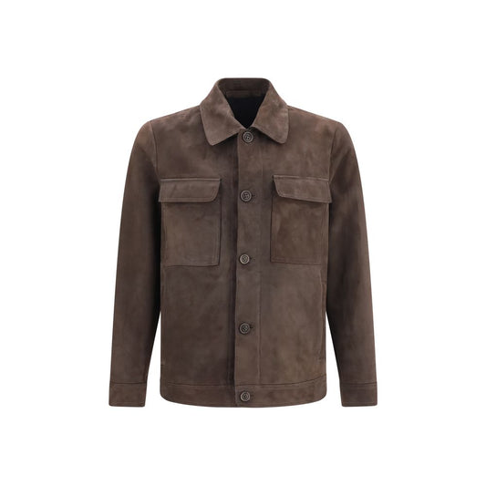 Salvatore Santoro Brown Leather Jacket