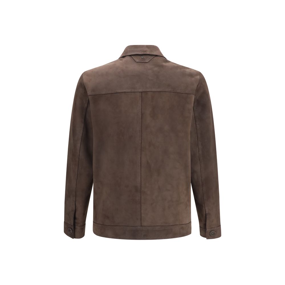 Salvatore Santoro Brown Leather Jacket