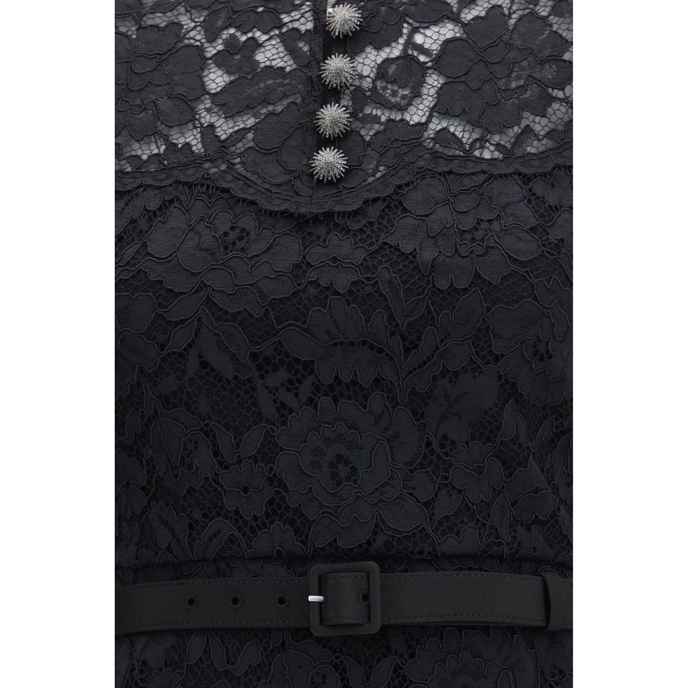 Self-Portrait Black Casual Dress