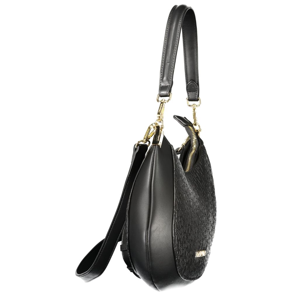Mario Valentino Black Polyurethane Handbag