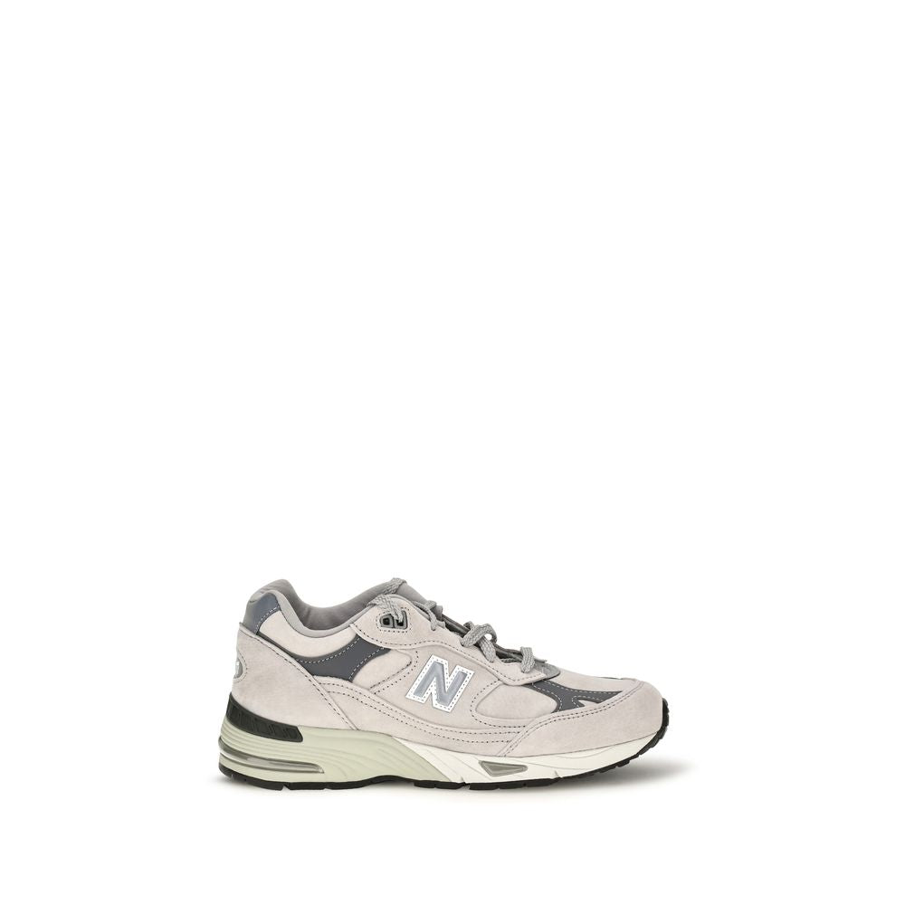 New Balance Gray Suede Leather Athletic Sneakers