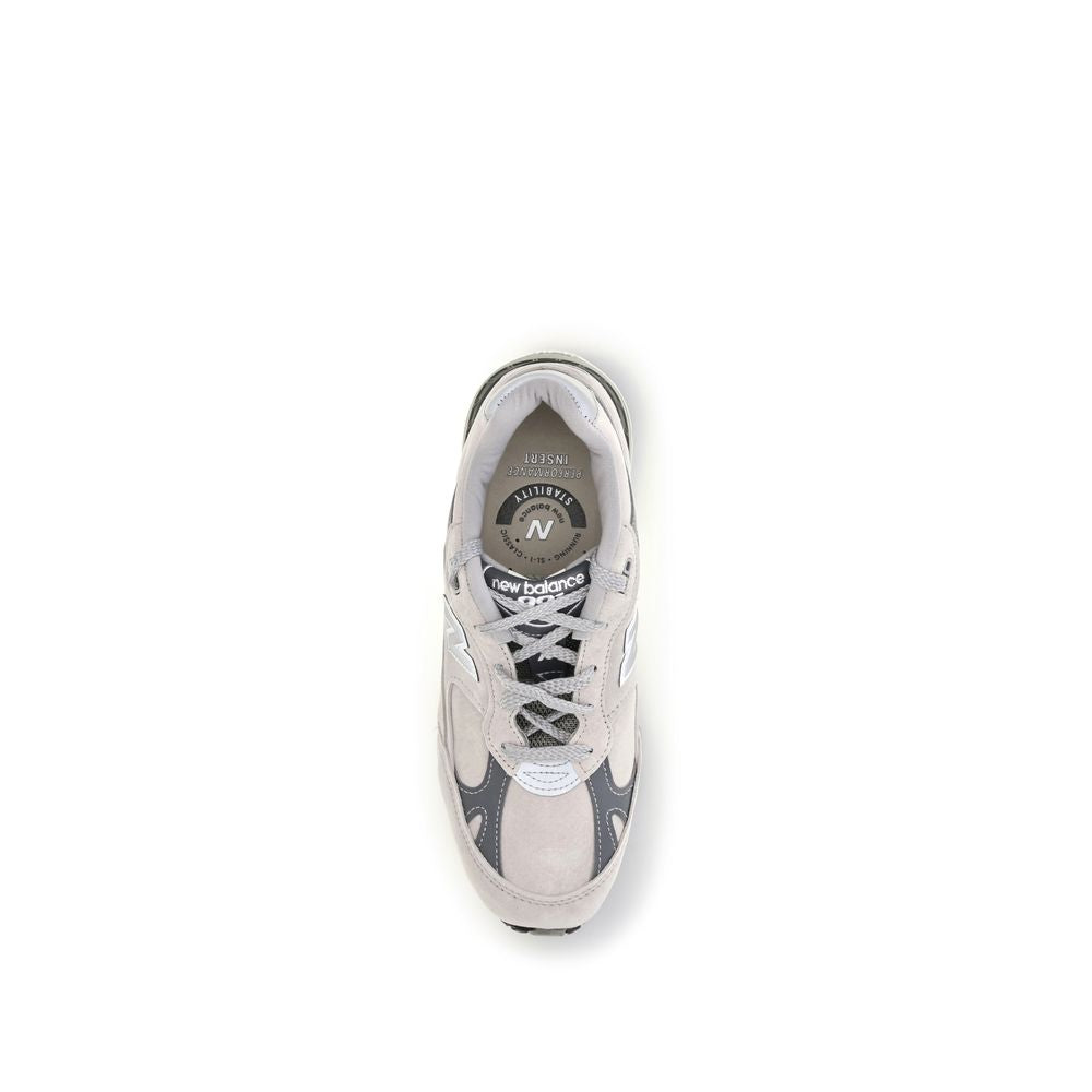 New Balance Gray Suede Leather Athletic Sneakers