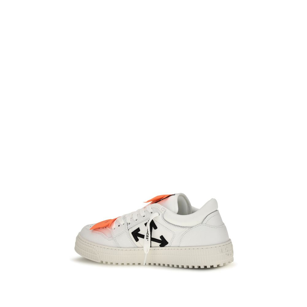 Off-White White Leather Low Top Sneakers