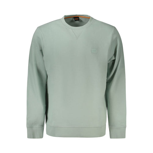 Hugo Boss Verde Cotton Sweatshirt