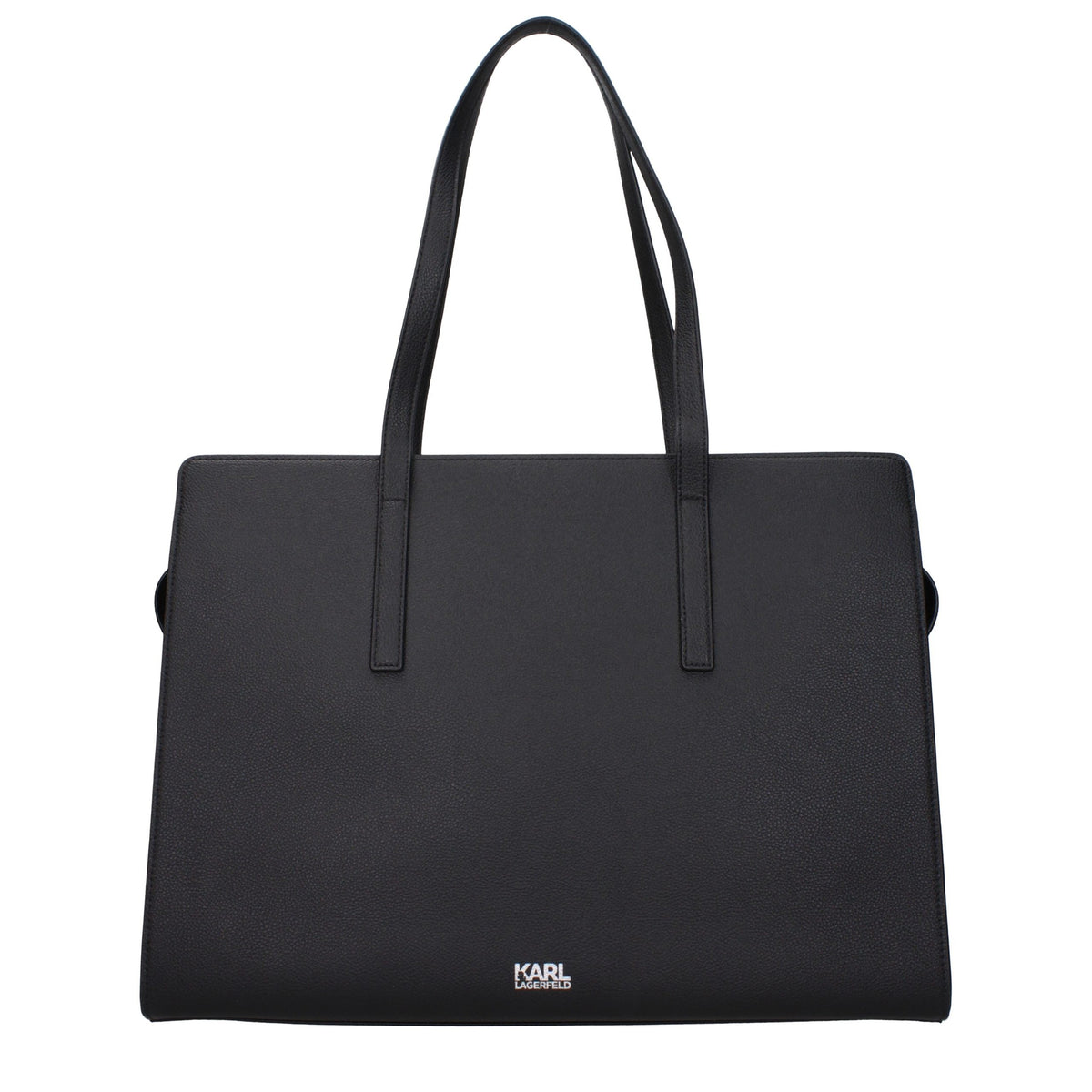 Karl Lagerfeld Black Leather Handbag