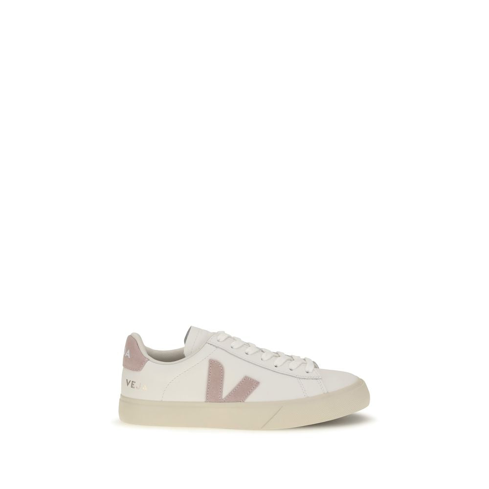 Veja White Calf Leather Low Top Sneakers