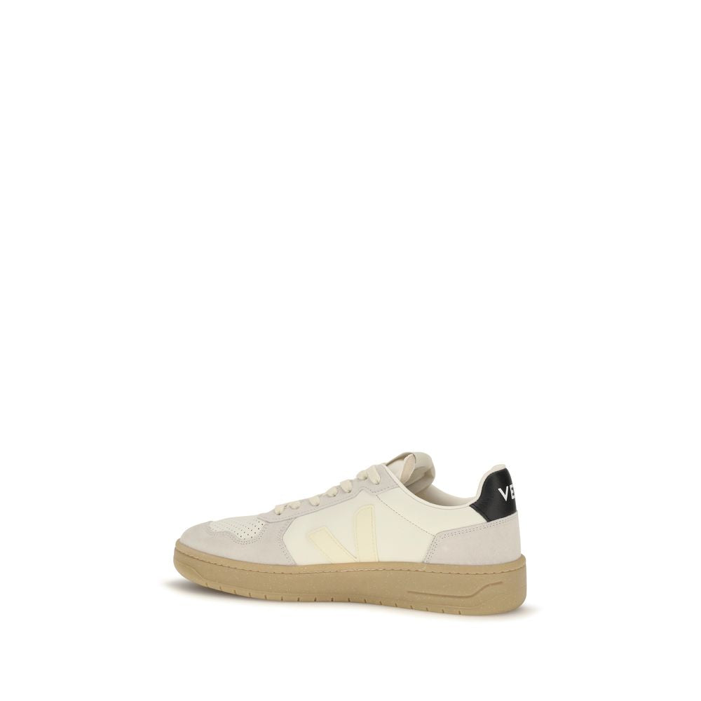 Veja Beige Calf Leather Low Top Sneakers