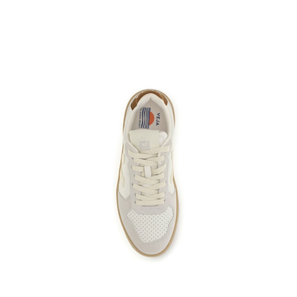 Veja Beige Calf Leather Low Top Sneakers
