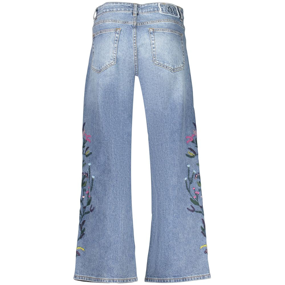 Desigual Blue Cotton Jeans
