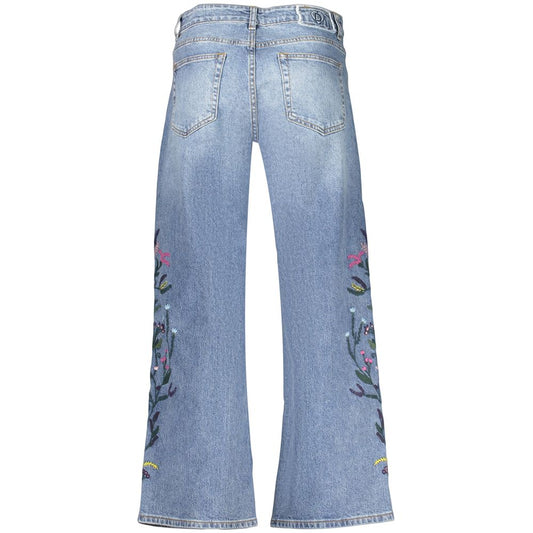 Desigual Blue Cotton Jeans
