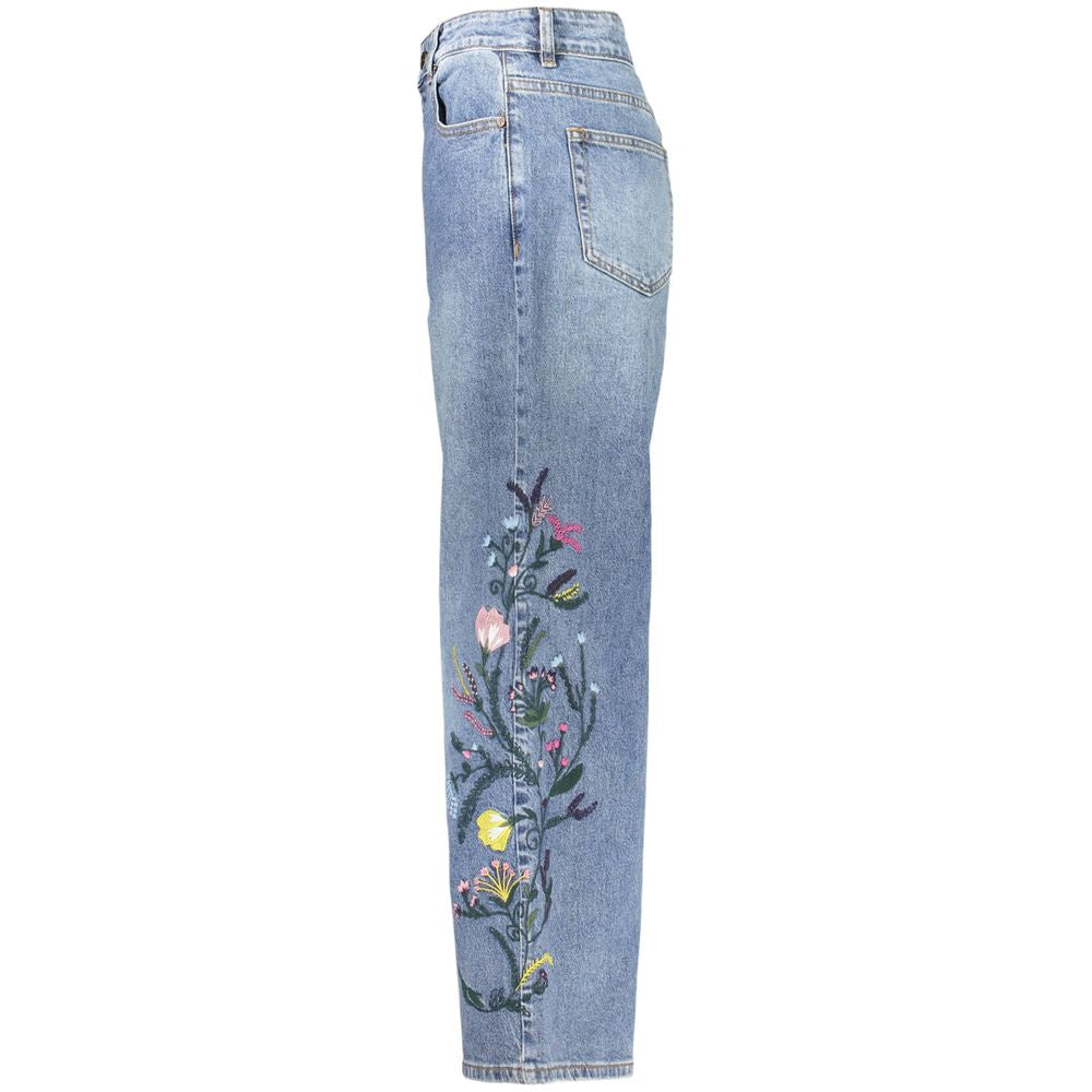 Desigual Blue Cotton Jeans