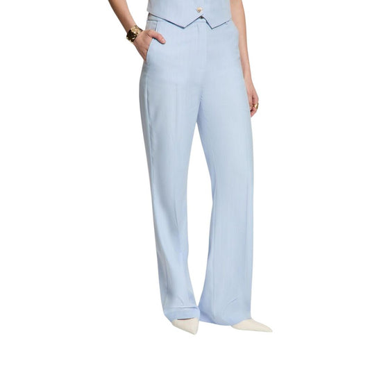 Morgan De Toi Blue Polyester Pants