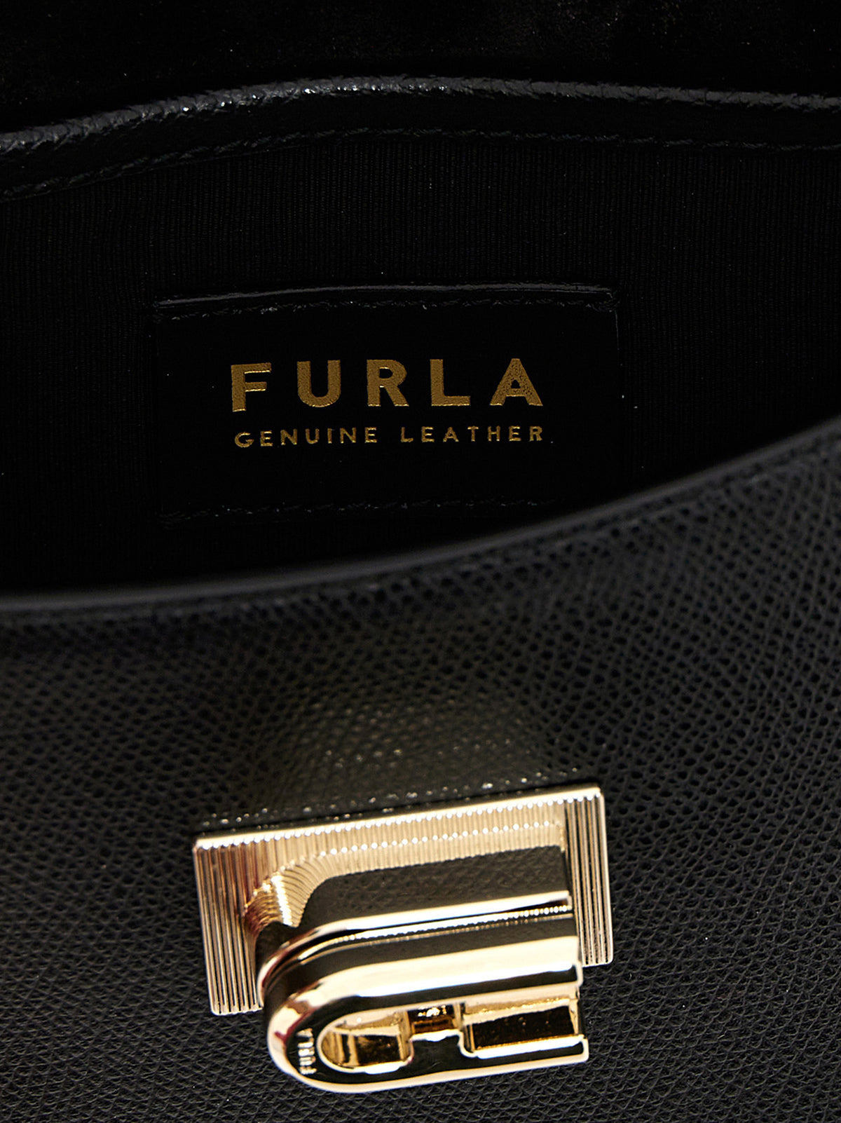 Furla 1927 Black Leather Handbag