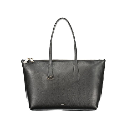 Furla Olivia L Black Leather Women's Bag