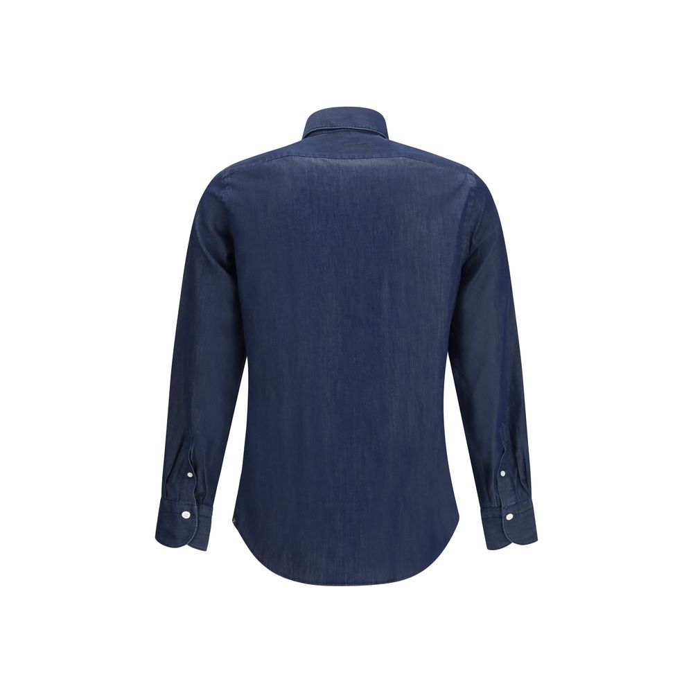Finamore Blue Denim Shirt