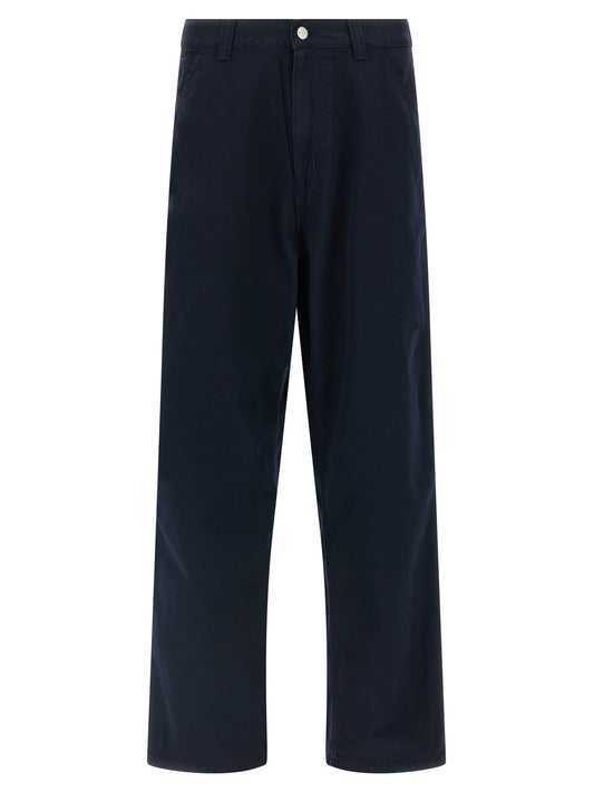 Carhartt Wip Blue Organic Cotton Casual Trousers
