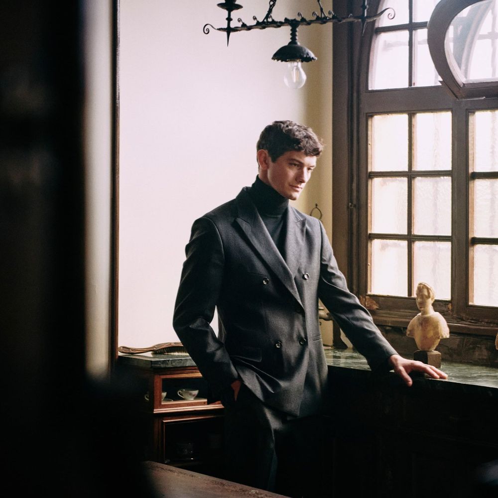 Autore Grey Redford Wool Full-Length Jacket