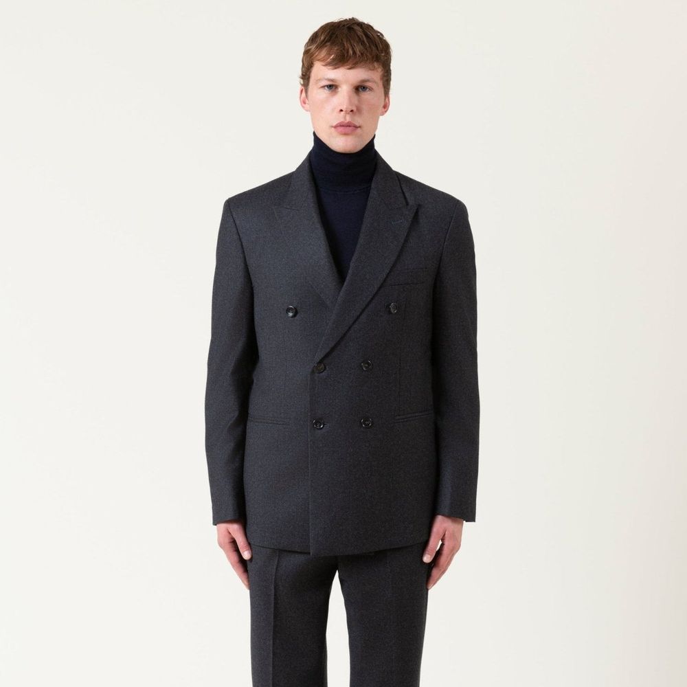Autore Grey Redford Wool Full-Length Jacket