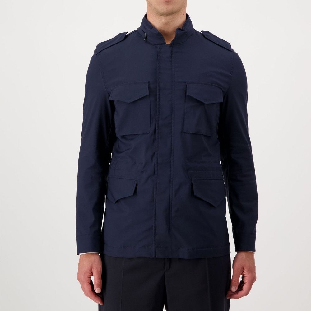 Autore Cook Navy Blue Cotton Jacket