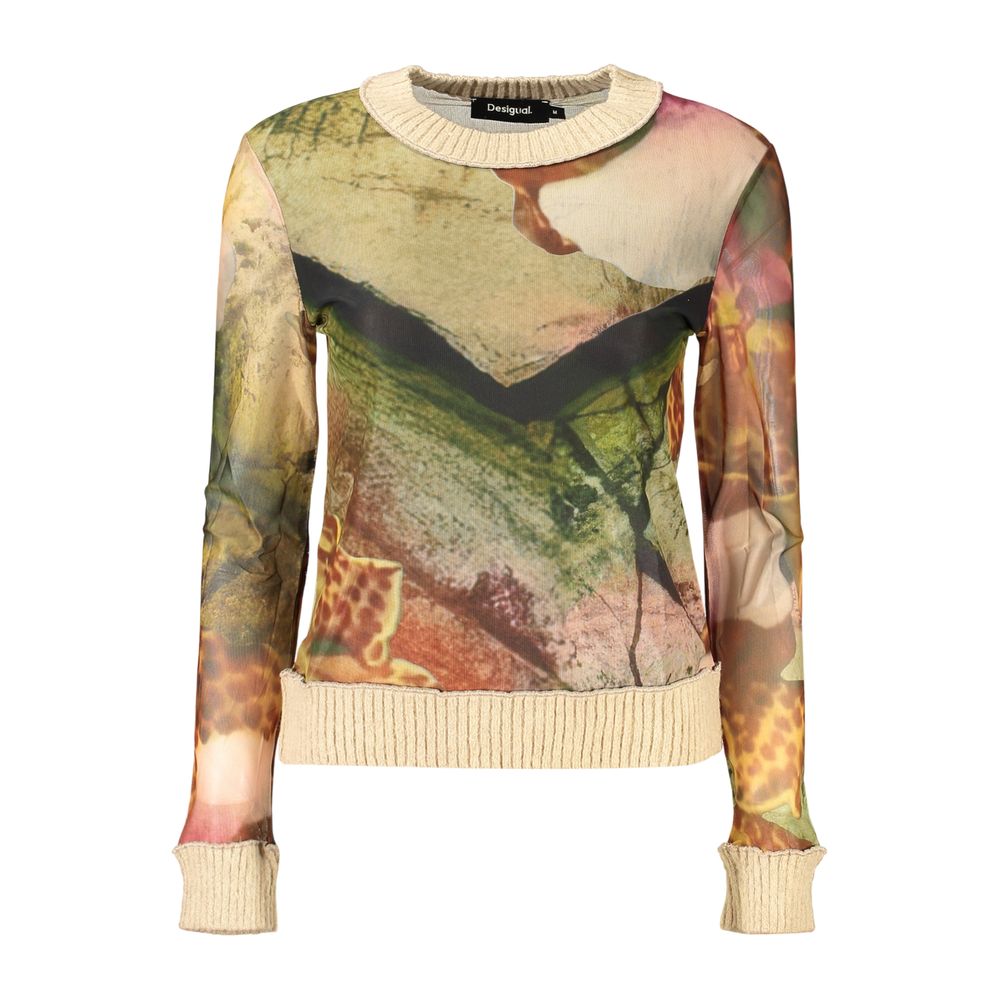 Desigual Beige Polyester Women's Sweater