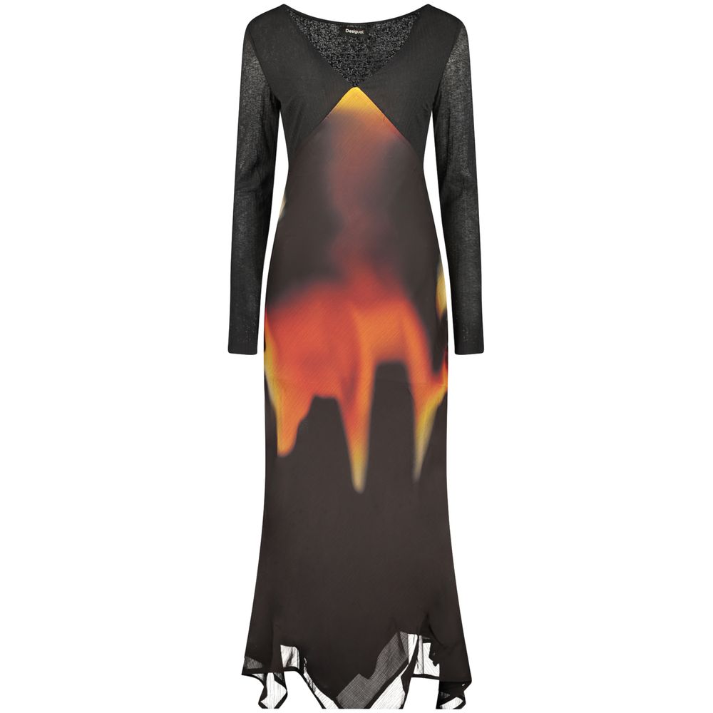 Desigual Black Polyester Dress