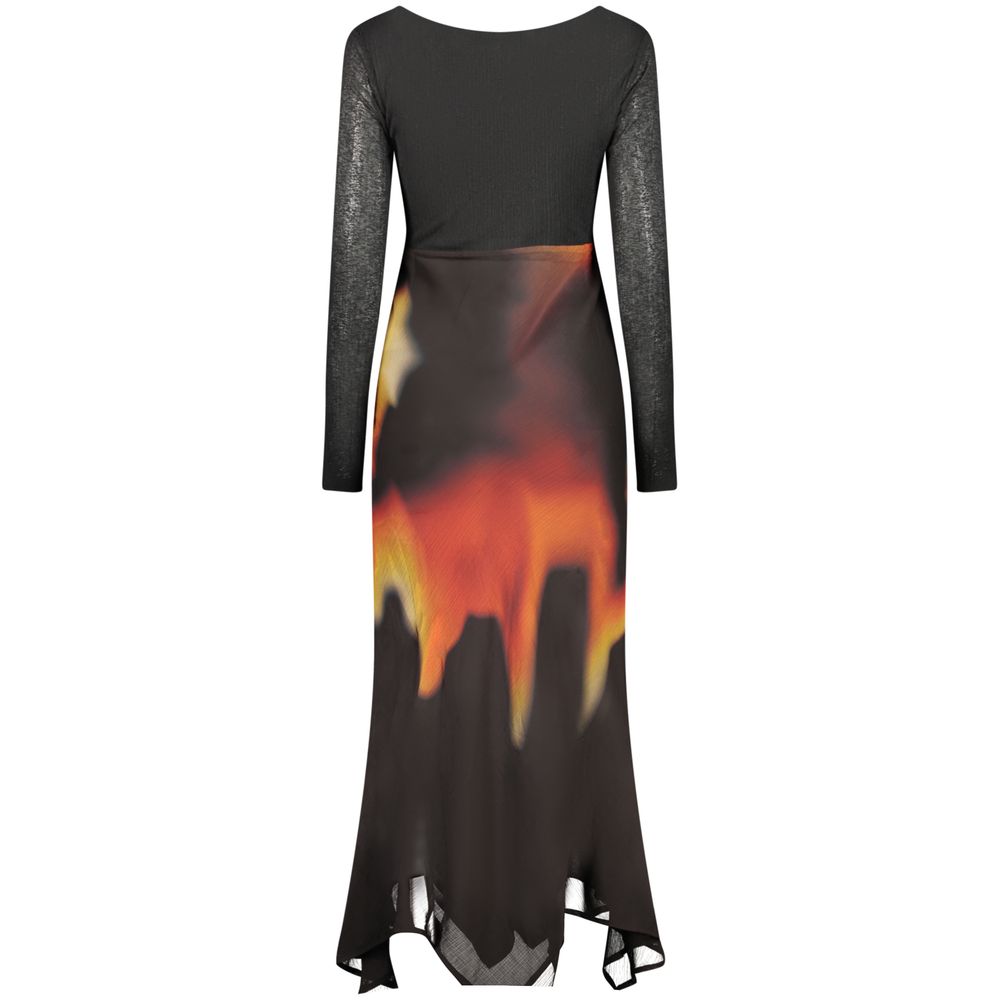 Desigual Black Polyester Dress