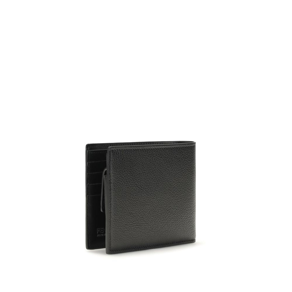 Fendi Black Calf Leather Wallet