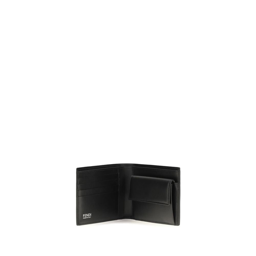 Fendi Black Calf Leather Wallet