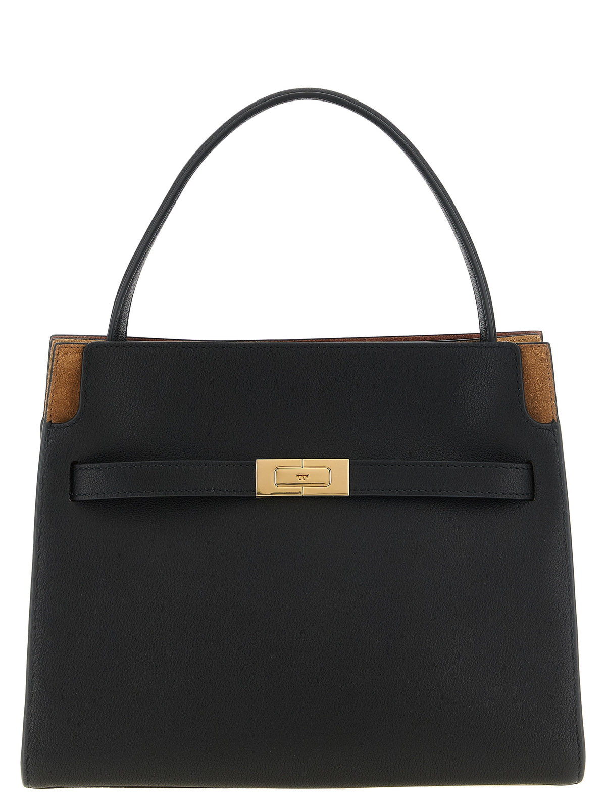 Tory Burch Lee Radziwill Black Leather Handbag