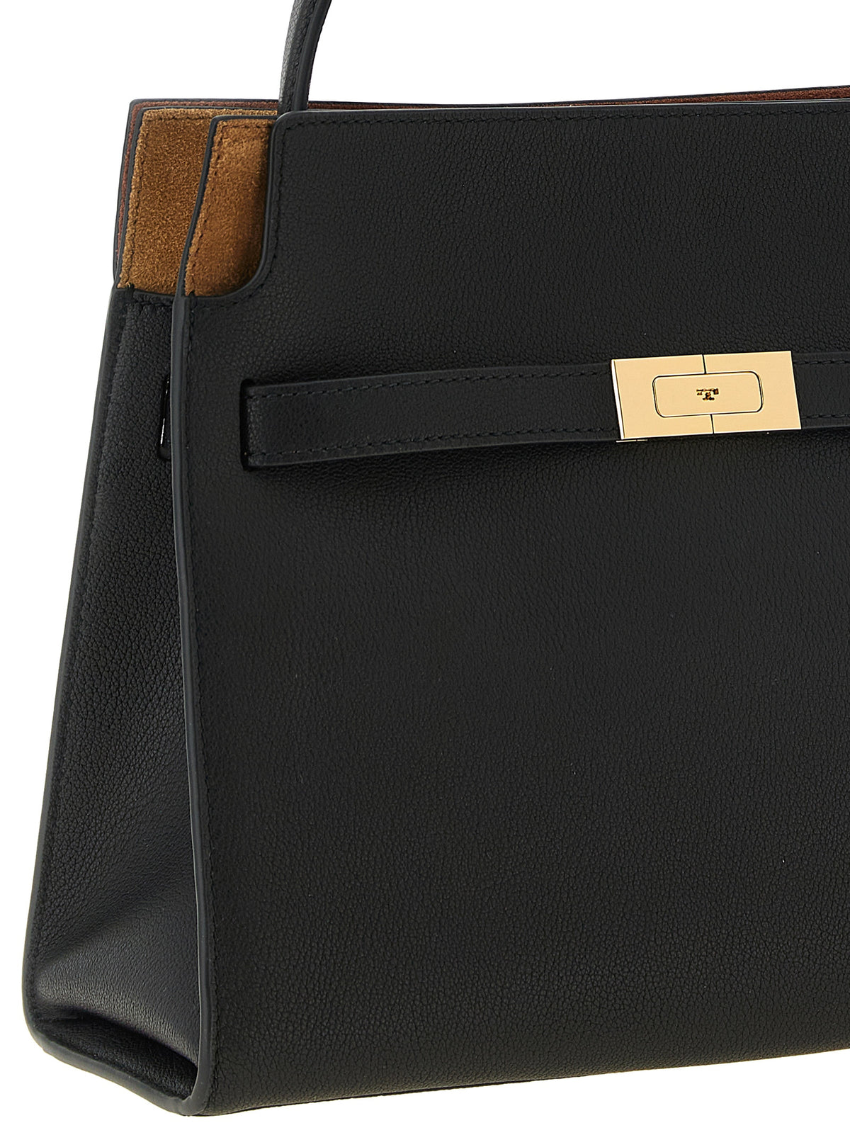 Tory Burch Lee Radziwill Black Leather Handbag