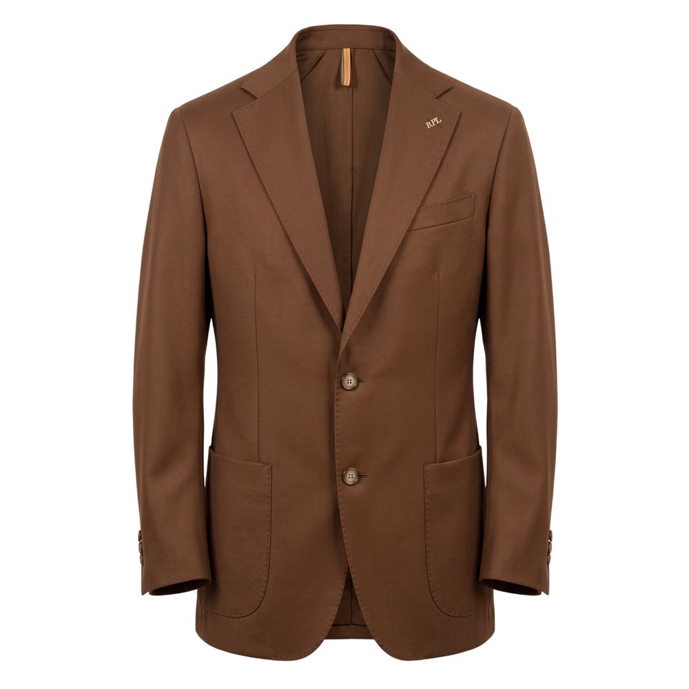 Roberto Pepe Luxury Brown Viscose Men's Blazer