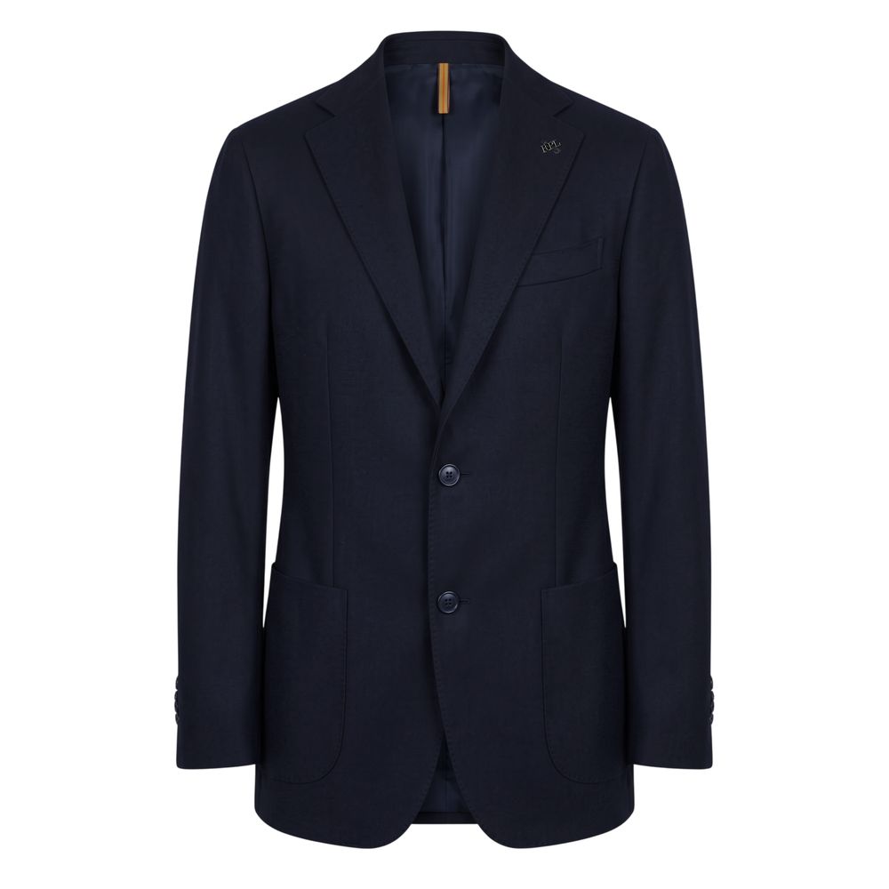 Roberto Pepe Luxury Blue Viscose Men Blazer
