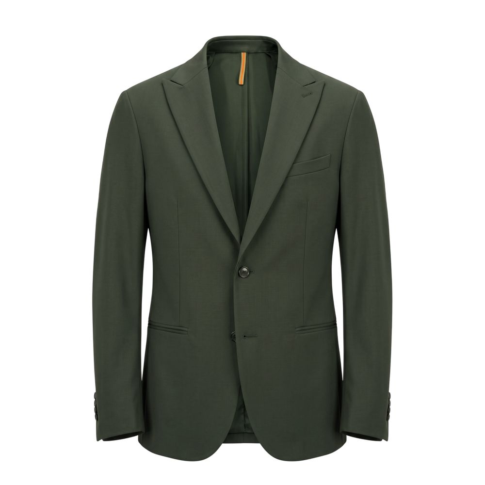 Roberto Pepe Luxury Green Viscose Men's Blazer