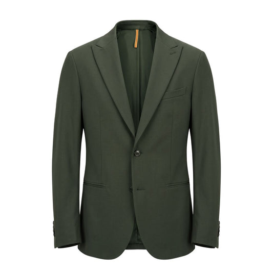 Roberto Pepe Luxury Green Viscose Men's Blazer