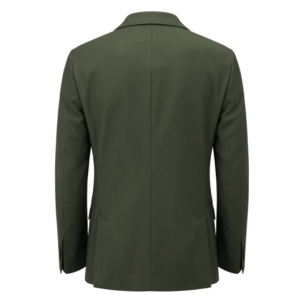 Roberto Pepe Luxury Green Viscose Men's Blazer