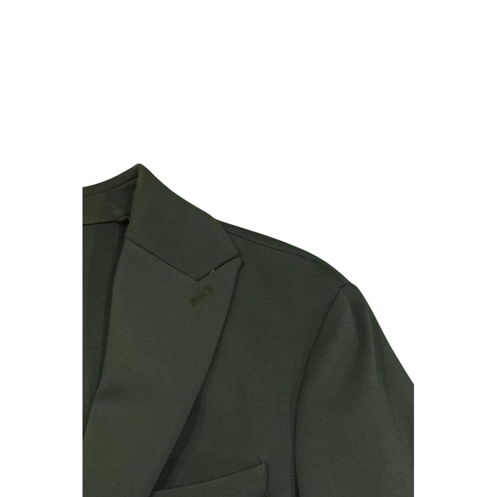 Roberto Pepe Luxury Green Viscose Men's Blazer