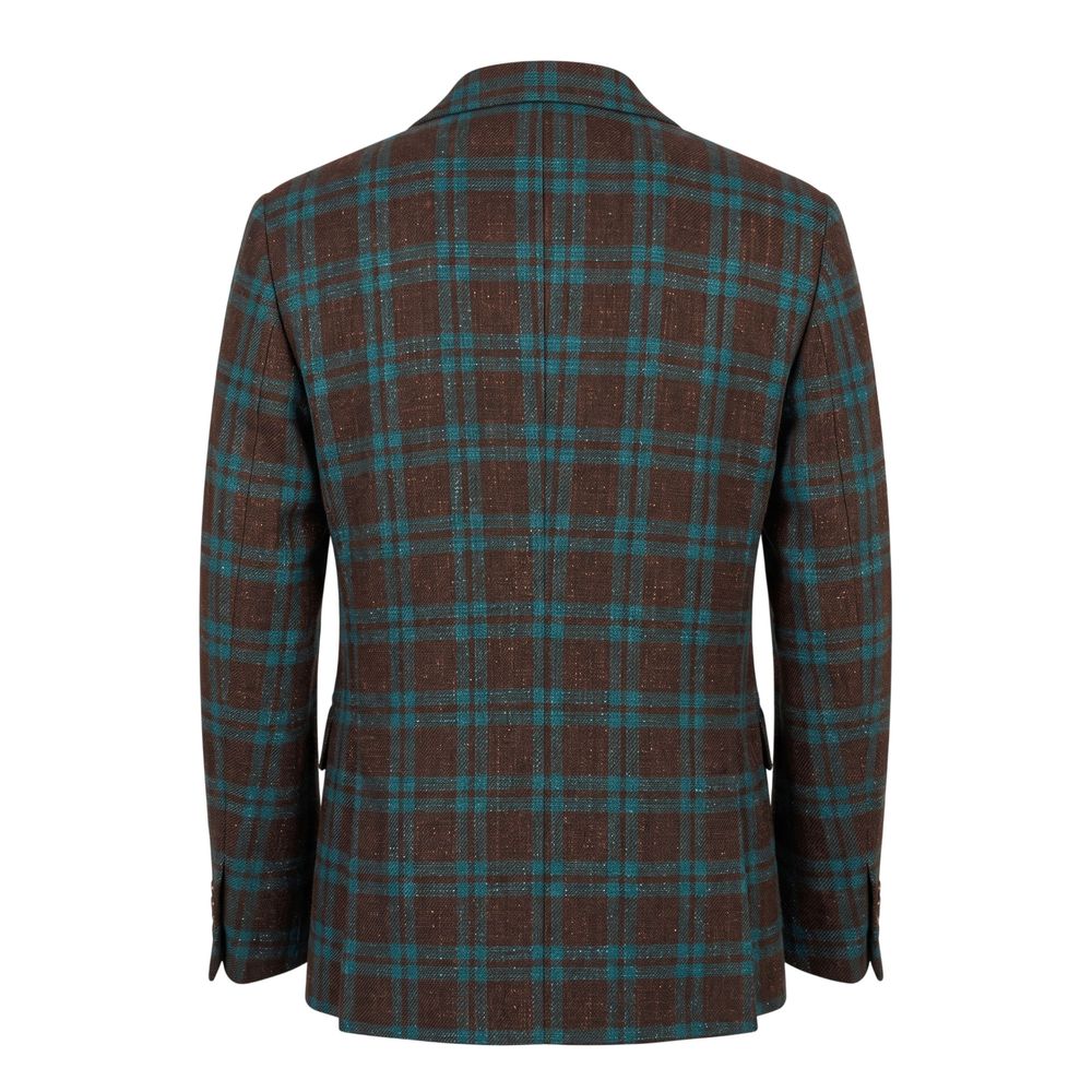 Roberto Pepe Luxury Brown Linen Men's Blazer