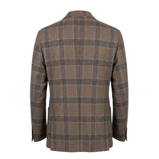 Roberto Pepe Luxury Brown Cotton Men Blazer