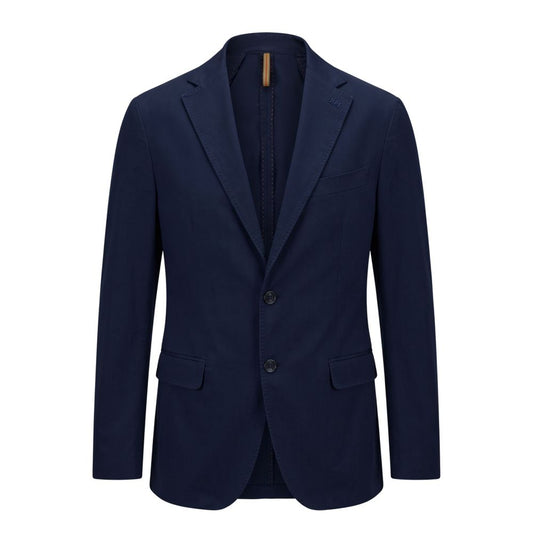 Roberto Pepe Luxury Blue Cotton Men Blazer