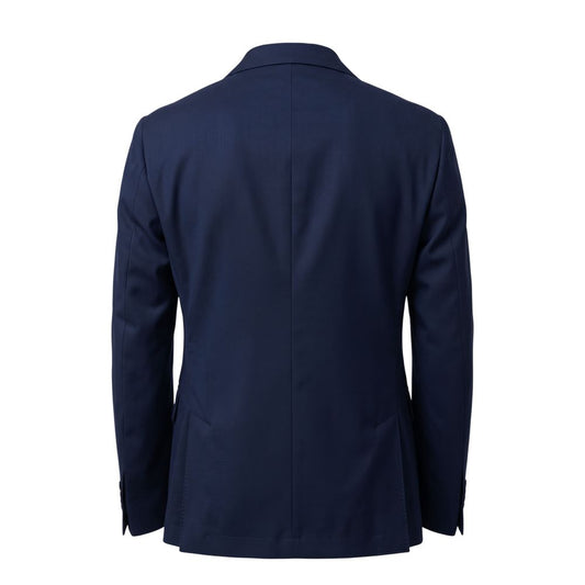Roberto Pepe Luxury Blue Cotton Men Blazer