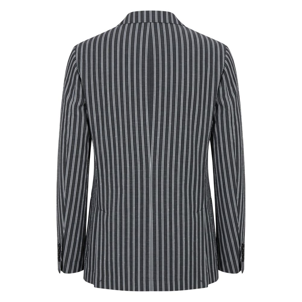 Roberto Pepe Luxury Blue Cotton Men's Blazer