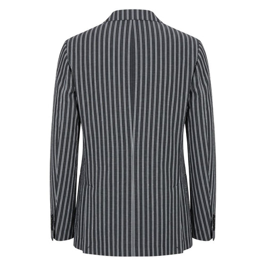 Roberto Pepe Luxury Blue Cotton Men's Blazer