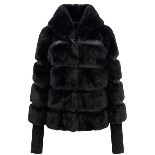 Baldinini Trend Black Polyester Women Jacket