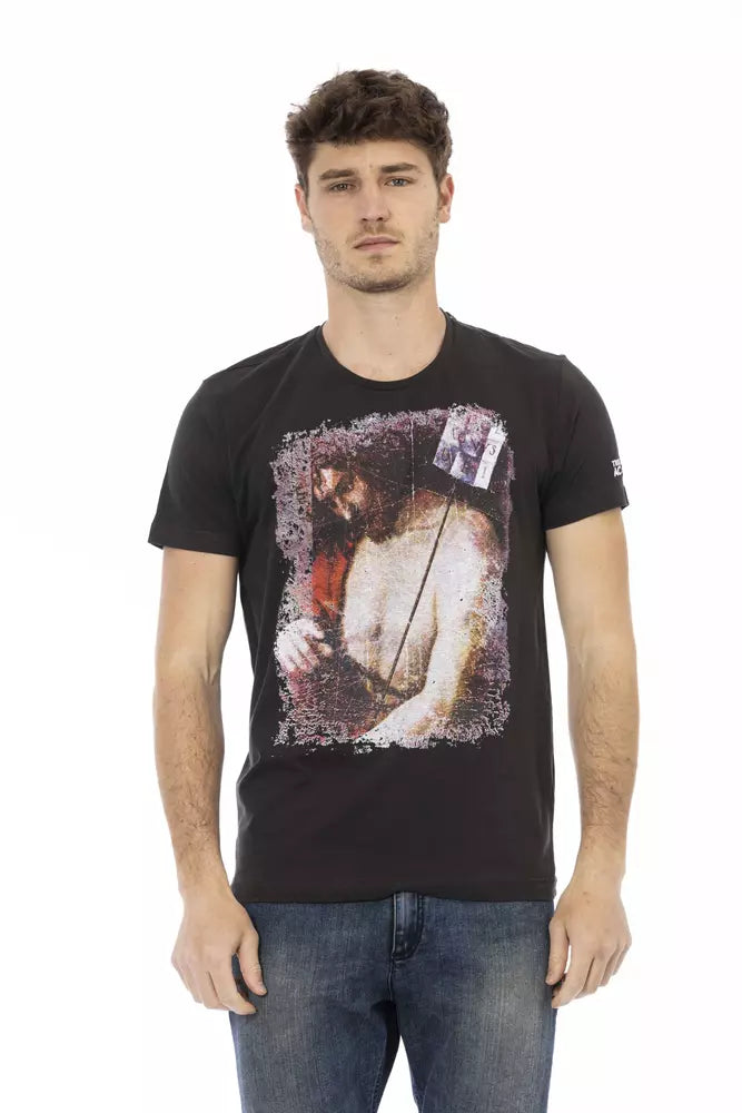 Trussardi Action Black Cotton Men's T-Shirt