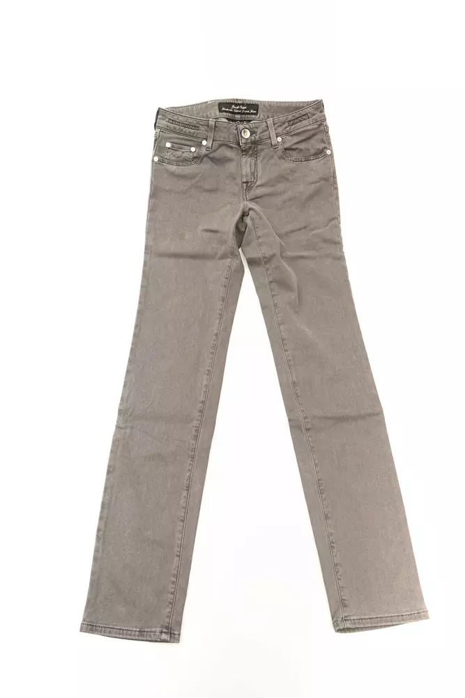Jacob Cohen Gray Cotton-Like Jeans Denim