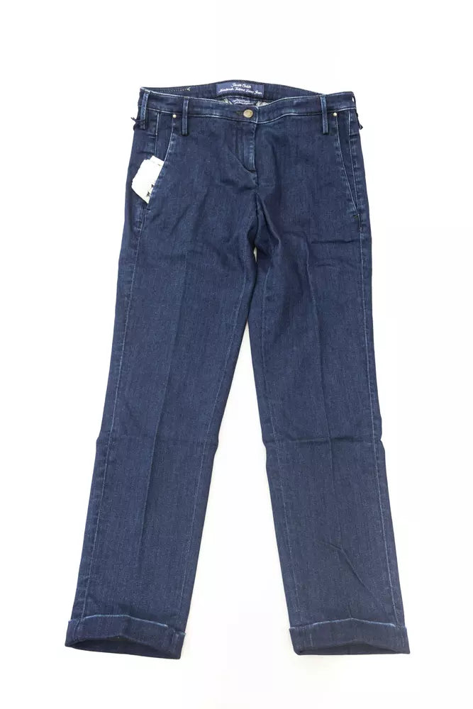 Jacob Cohen Blue Cotton Jeans Denim