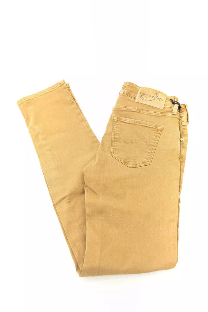 Jacob Cohen Beige Cotton Jeans Denim