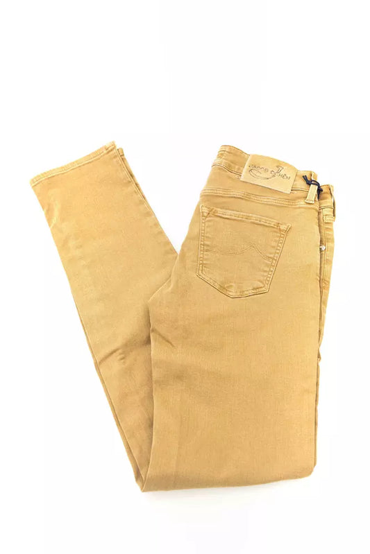 Jacob Cohen Beige Cotton Jeans Denim