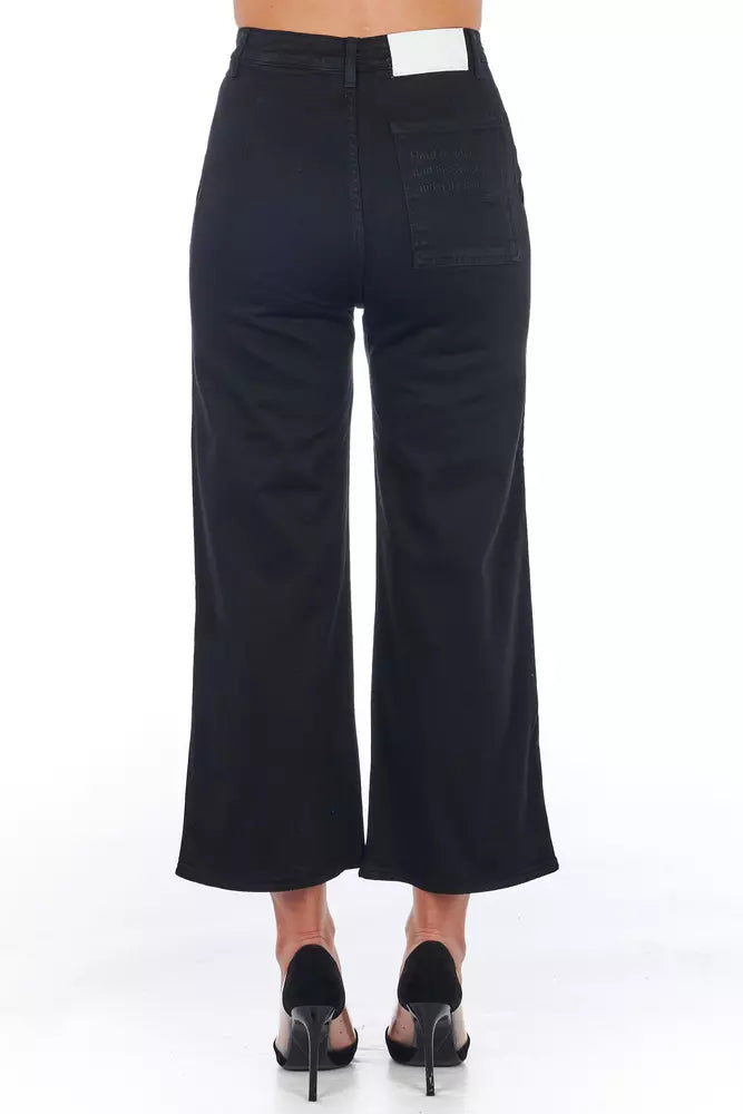 Frankie Morello Black Cotton Pant