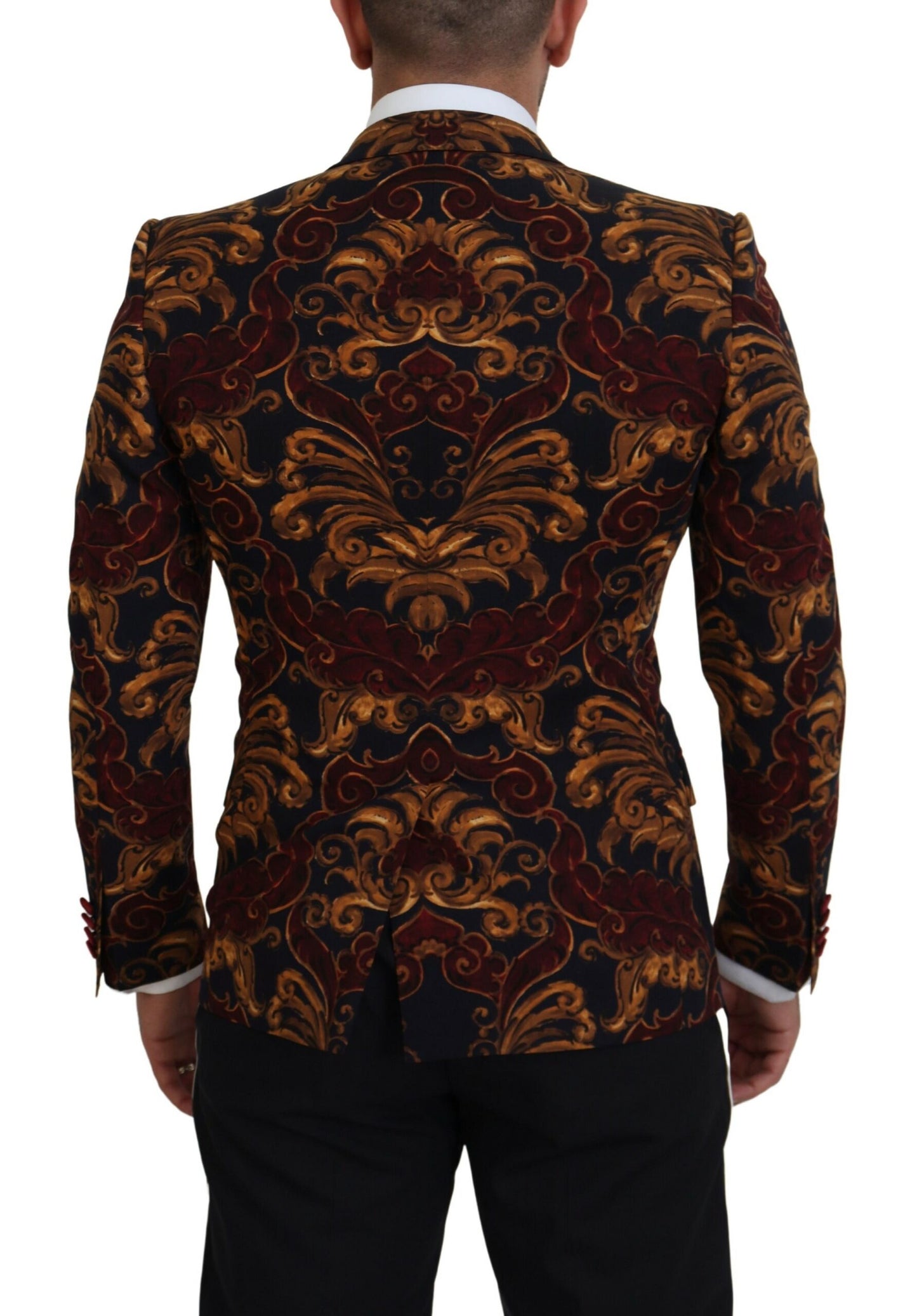 Dolce & Gabbana Multicolor Floral Single Breasted Martini Blazer